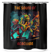 The Sound Of Rebellion Shower Curtain - Beyond T-shirts